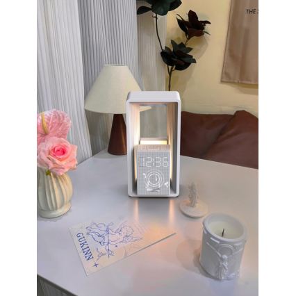 LED Stolní lampa s budíkem a nabíjením CALM LED/3,5W/5V