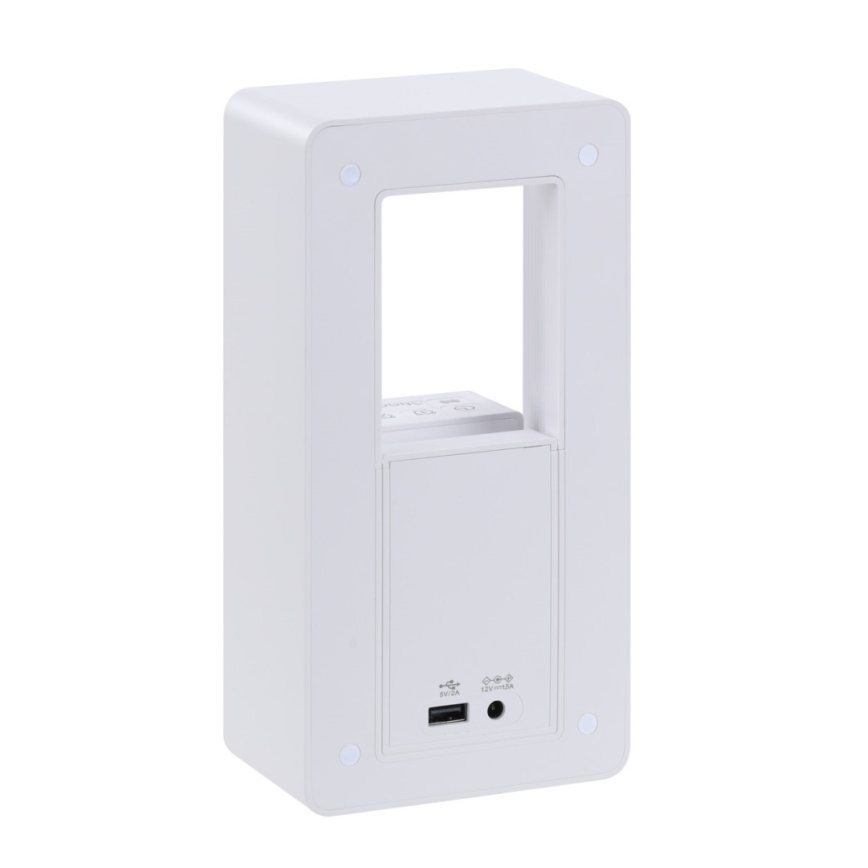 LED Stolní lampa s budíkem a nabíjením CALM LED/3,5W/5V