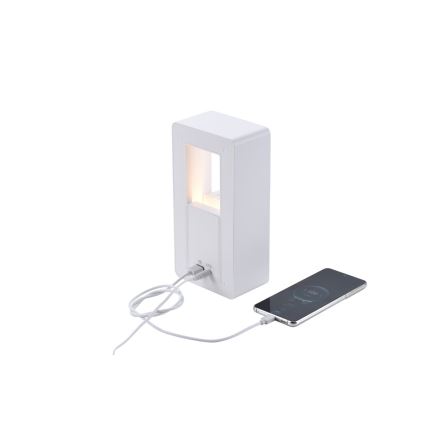 LED Stolní lampa s budíkem a nabíjením CALM LED/3,5W/5V