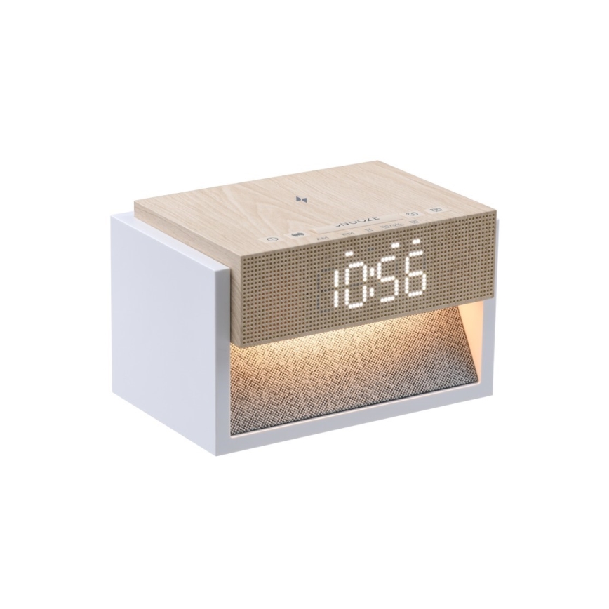 LED Stolní lampa s budíkem a nabíjením CALM LED/1,2W/5V