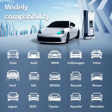 Immax - Cestovní nabíjecí stanice EV pro elektromobily AC Type 2 32A/380V 22kW 5m + pouzdro