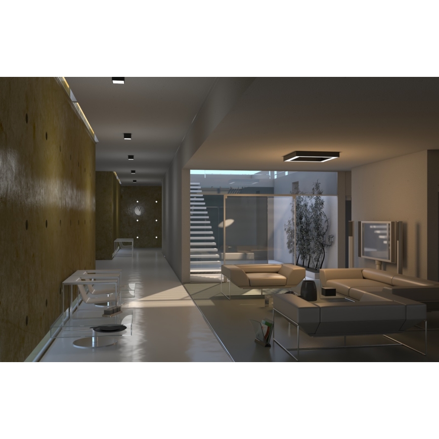 Immax NEO 07072L - LED Stmívatelné stropní svítidlo CANTO LED/60W/230V 80x80 cm Tuya + dálkové ovládání 