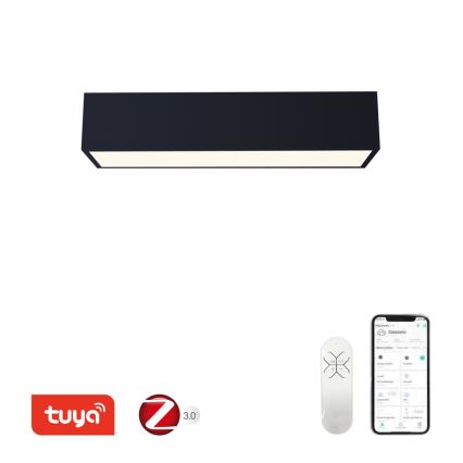 Immax NEO 07074-60 - LED Stmívatelné stropní svítidlo CANTO LED/34W/230V černá Tuya + dálkové ovládání