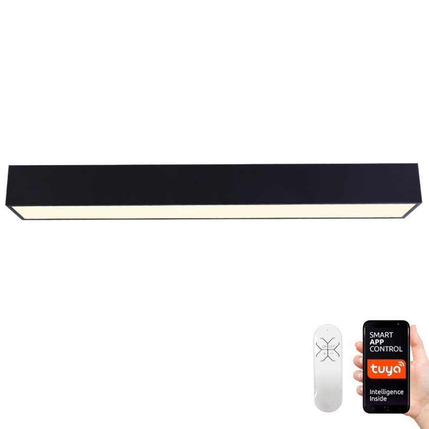 Immax NEO 07074-90 - LED Stmívatelné stropní svítidlo CANTO LED/50W/230V černá Tuya + dálkové ovládání