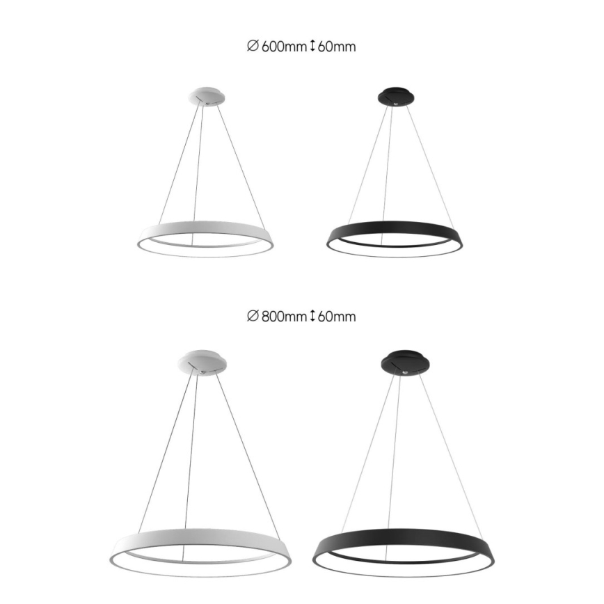 Immax NEO 07079L-80 - LED Stmívatelný lustr na lanku LIMITADO LED/48W/230V 80 cm Tuya + dálkové ovládání 