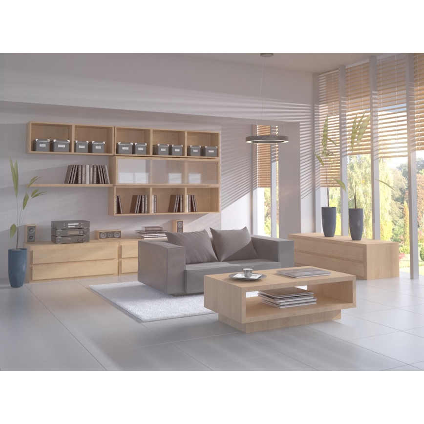 Immax NEO 07091L - LED Stmívatelný lustr na lanku PASTEL LED/52W/230V 60 cm bílý Tuya + dálkové ovládání 