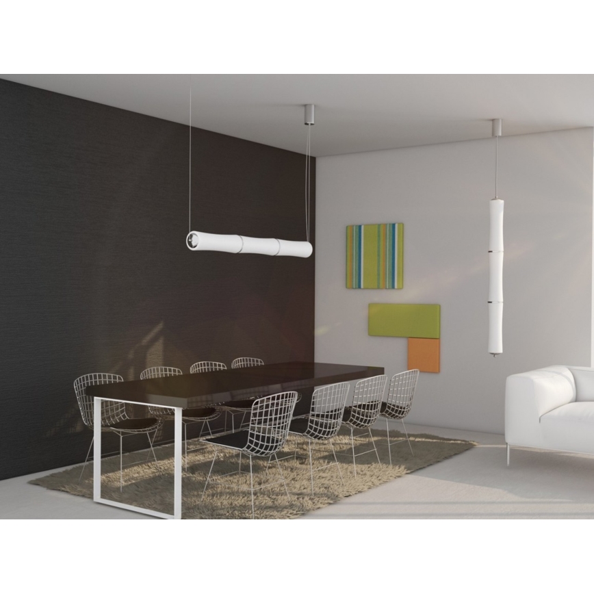 Immax NEO 07103L - LED Stmívatelný lustr na lanku BAMBOOS LED/45W/230V 135 cm Tuya + dálkové ovládání