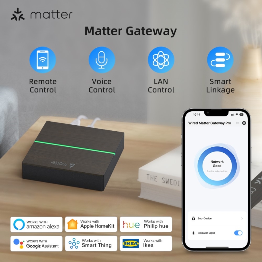 Immax NEO 07117-5 - MATTER BRIDGE Smart Zigbee 3.0 230V Wi-Fi