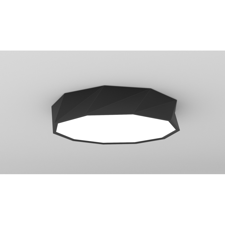 Immax NEO 07130-B60 - LED SMART Stmívatelné stropní svítidlo DIAMANTE černá LED/43W/230V + dálkové ovládání 60cm Tuya ZigBee
