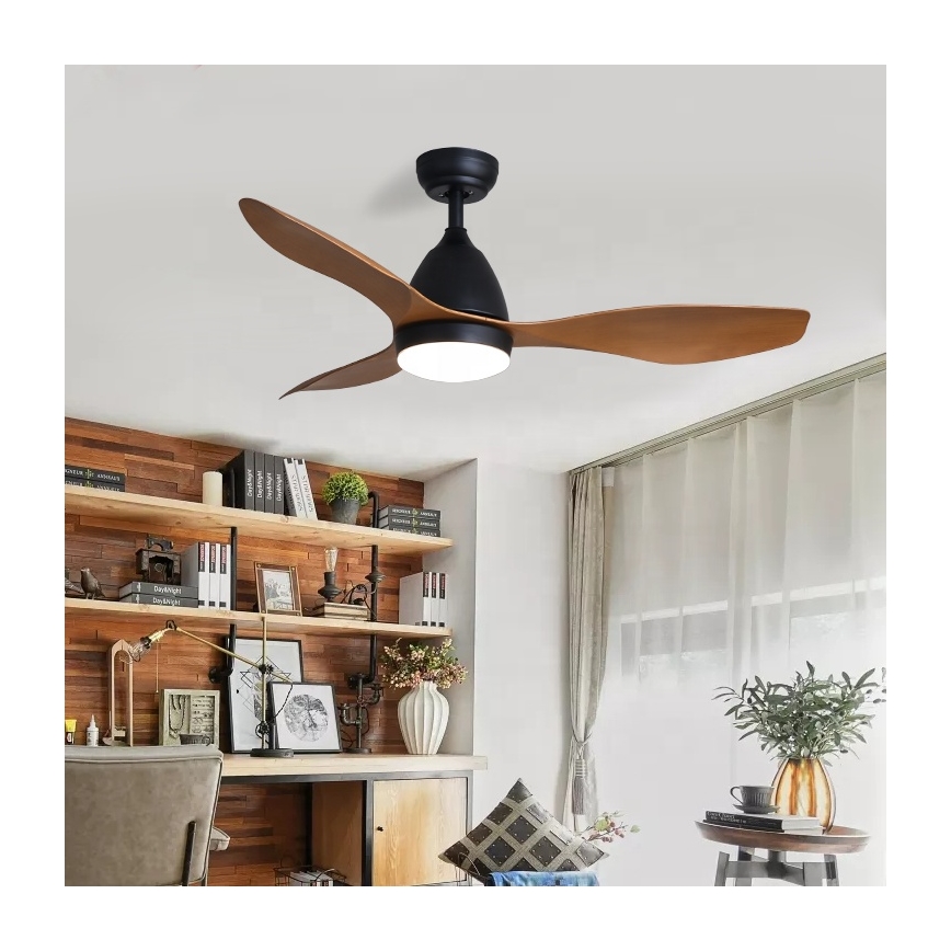 Immax NEO 07141-B - LED Stropní ventilátor NEO LITE FRESCO LED/18W/230V Tuya Wi-Fi černá/hnědá+ dálkové ovládání