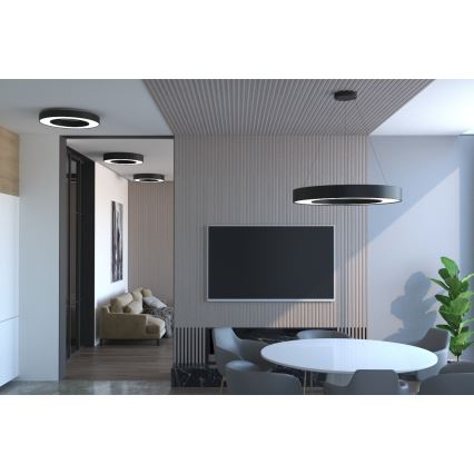 Immax NEO 07144-GR60 - LED Stmívatelné stropní svítidlo PASTEL LED/52W/230V Tuya šedá + dálkové ovládání