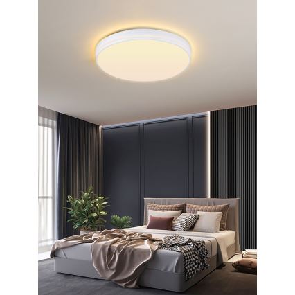 Immax NEO 07149-W40 - LED Stmívatelné stropní svítidlo NEO LITE AREAS LED/24W/230V Tuya Wi-Fi bílá + dálkové ovládání