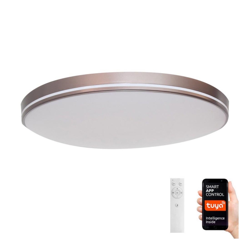 Immax NEO 07150-C40 - LED Stmívatelné stropní svítidlo NEO LITE AREAS LED/24W/230V Tuya Wi-Fi hnědá + dálkové ovládání