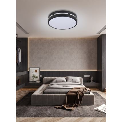 Immax NEO 07152-B30 - LED Stmívatelné stropní svítidlo NEO LITE PERFECTO LED/24W/230V Wi-Fi Tuya černá + dálkové ovládání