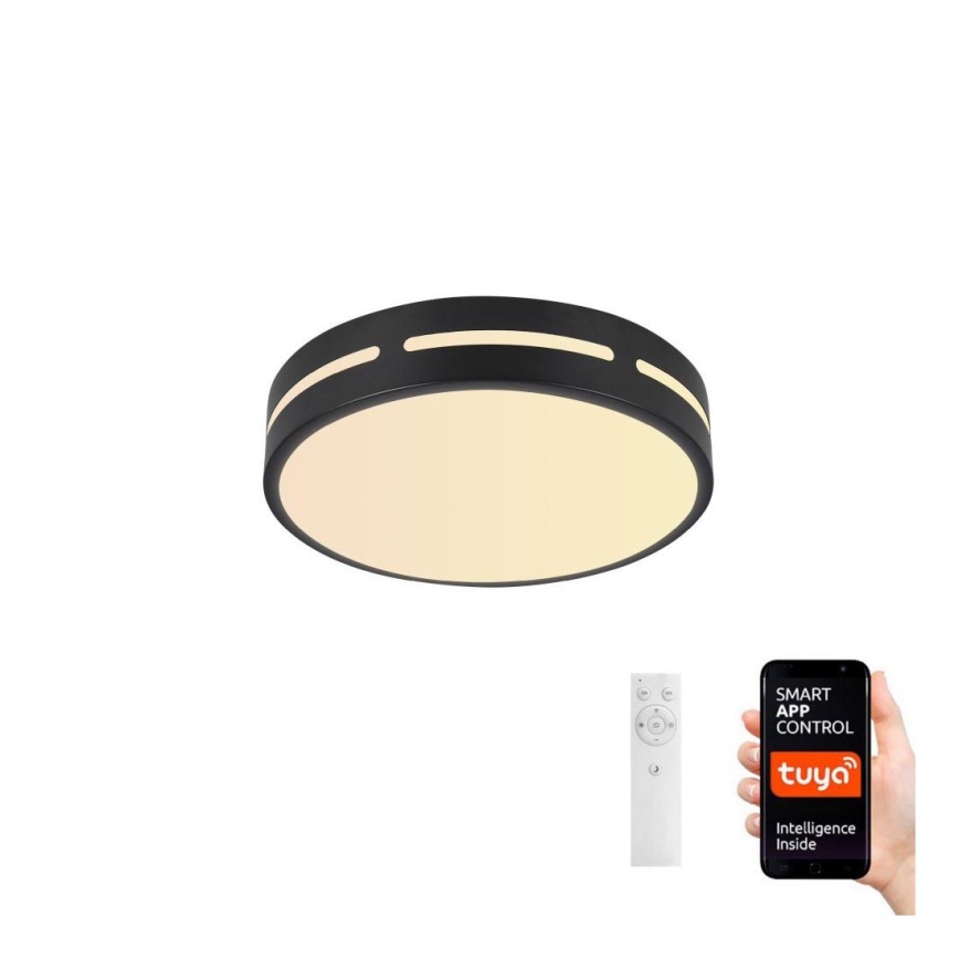 Immax NEO 07152-B40 - LED Stmívatelné stropní svítidlo NEO LITE PERFECTO LED/24W/230V Wi-Fi Tuya černá + dálkové ovládání