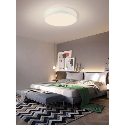 Immax NEO 07153-W30 - LED Stmívatelné stropní svítidlo NEO LITE PERFECTO LED/24W/230V Wi-Fi Tuya bílá + dálkové ovládání