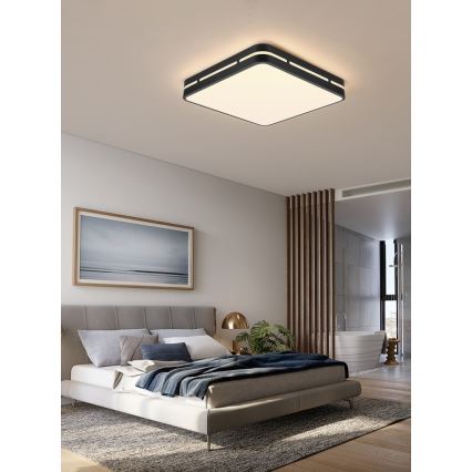 Immax NEO 07154-B30 - LED Stmívatelné stropní svítidlo NEO LITE PERFECTO LED/24W/230V Wi-Fi Tuya černá + dálkové ovládání