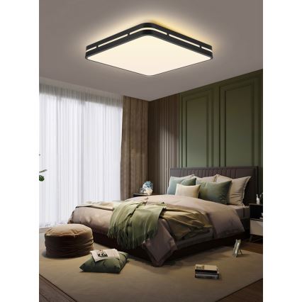 Immax NEO 07154-B30 - LED Stmívatelné stropní svítidlo NEO LITE PERFECTO LED/24W/230V Wi-Fi Tuya černá + dálkové ovládání