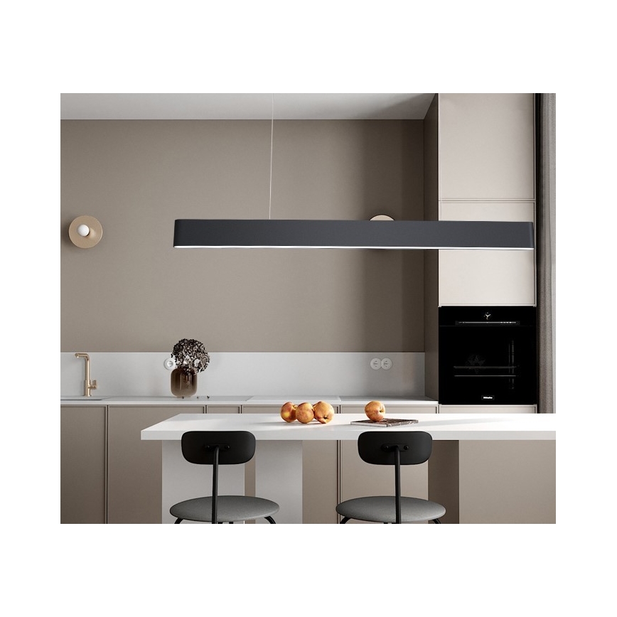 Immax NEO 07157-B120X - LED RGB+CCT Stmívatelný lustr na lanku MILANO LED/40W/230V Tuya černá
