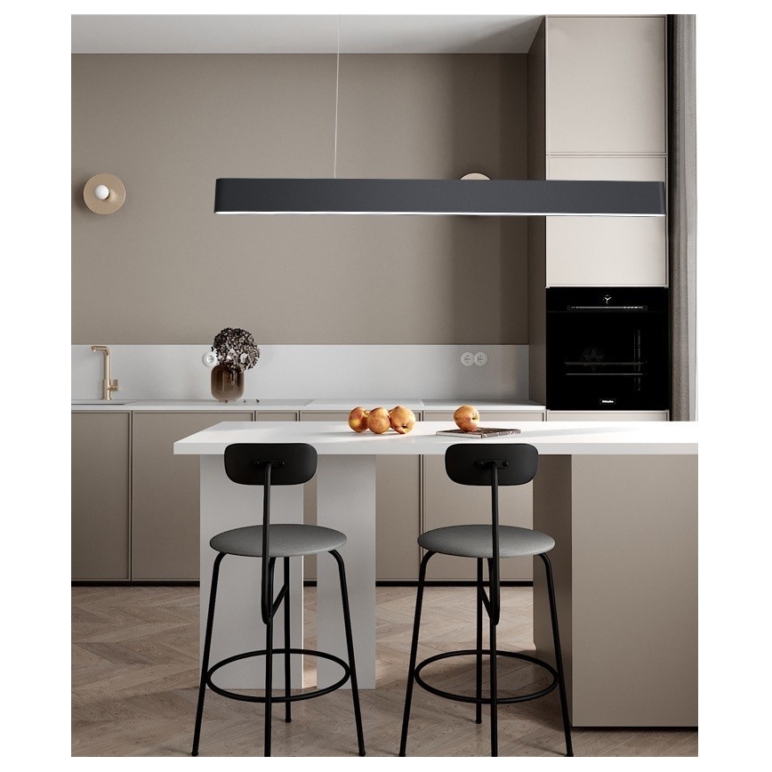 Immax NEO 07157-B120X - LED RGB+CCT Stmívatelný lustr na lanku MILANO LED/40W/230V Tuya černá