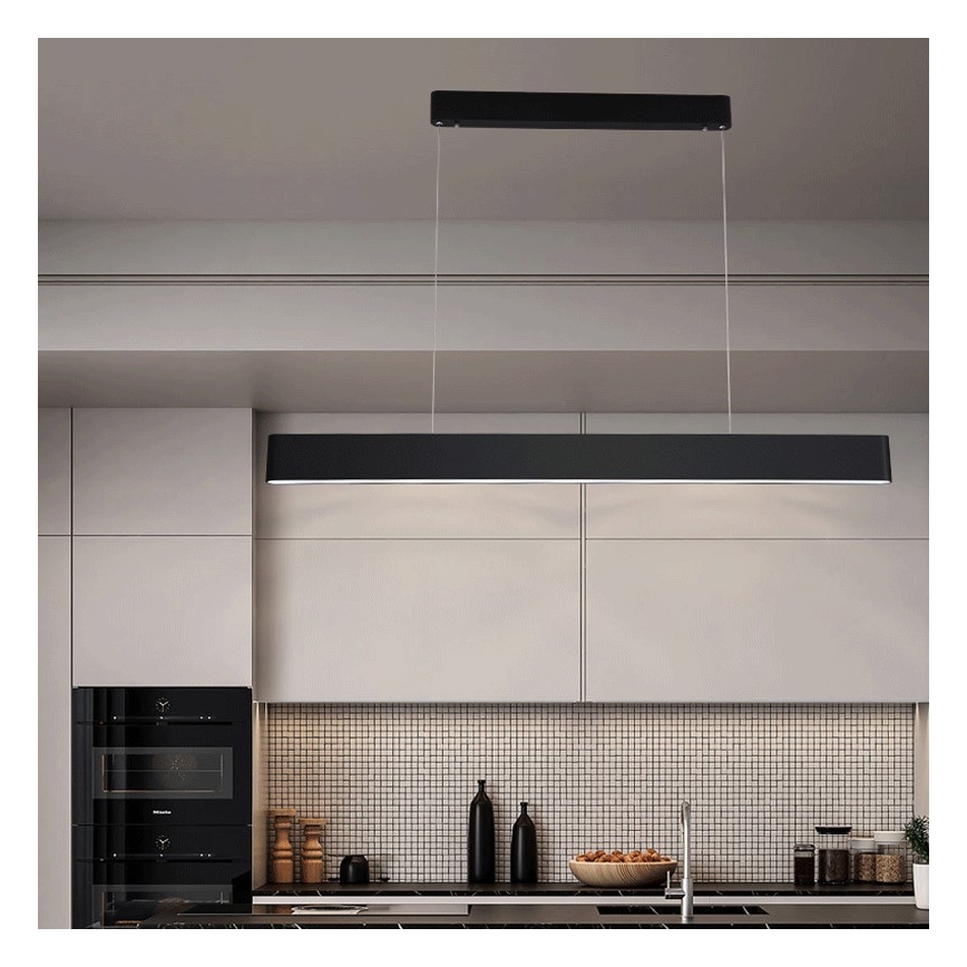 Immax NEO 07157-B120X - LED RGB+CCT Stmívatelný lustr na lanku MILANO LED/40W/230V Tuya černá