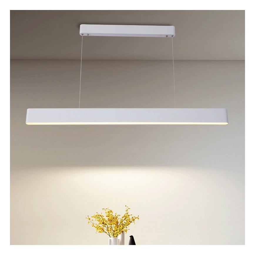 Immax NEO 07157-W120X - LED RGB+CCT Stmívatelný lustr na lanku MILANO LED/40W/230V Tuya bílá