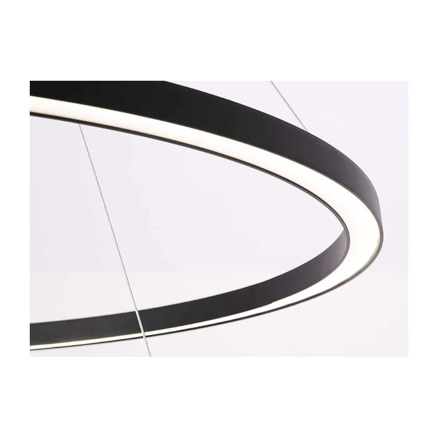 Immax NEO 07158-B80 - LED Stmívatelný lustr na lanku FINO LED/60W/230V Tuya černá + dálkové ovládání