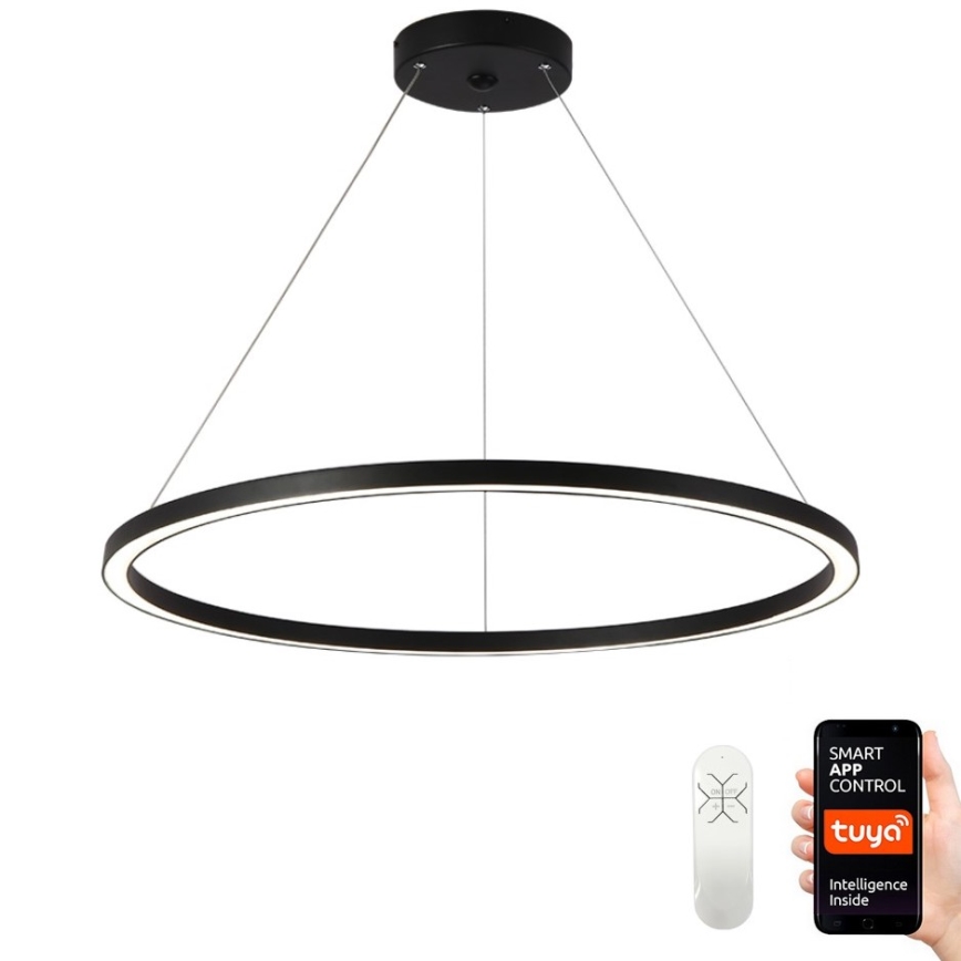 Immax NEO 07158-B80 - LED Stmívatelný lustr na lanku FINO LED/60W/230V Tuya černá + dálkové ovládání