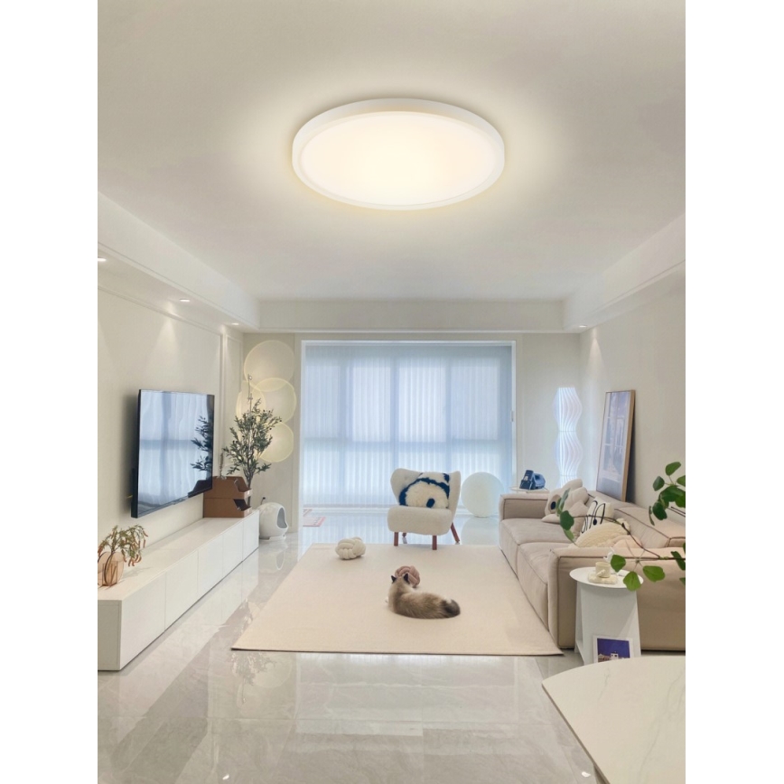 Immax NEO 07169-W60 - LED RGB+CCT Stmívatelné stropní svítidlo NEO LITE TUDO 65W/230V 2700-6500K Wi-Fi Tuya + dálkové ovládání bílá