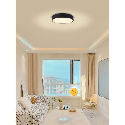 Immax NEO 07201L - LED Stmívatelné stropní svítidlo RONDATE LED/28W/230V černá Tuya + dálkové ovládání