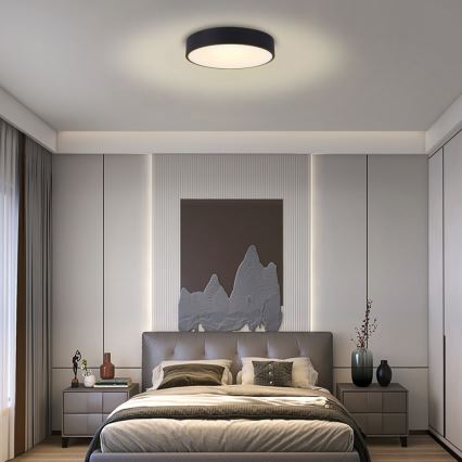 Immax NEO 07201L - LED Stmívatelné stropní svítidlo RONDATE LED/28W/230V černá Tuya + dálkové ovládání