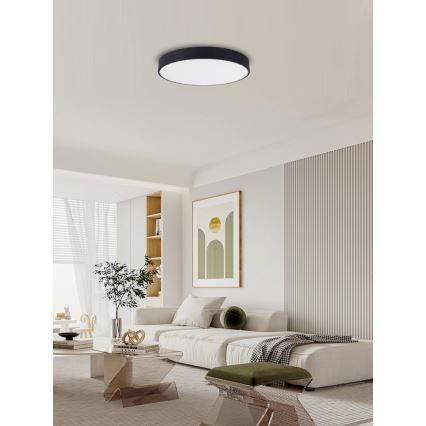 Immax NEO 07202L - LED Stmívatelné stropní svítidlo RONDATE LED/53W/230V černá Tuya + dálkové ovládání