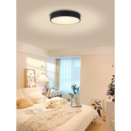 Immax NEO 07202L - LED Stmívatelné stropní svítidlo RONDATE LED/53W/230V černá Tuya + dálkové ovládání