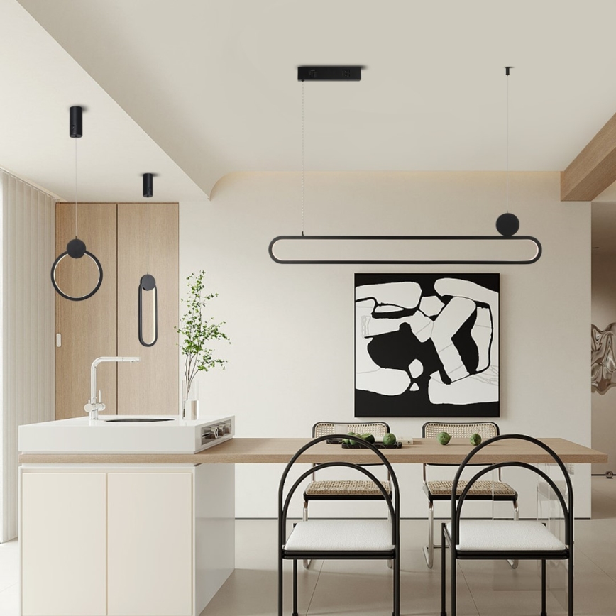 Immax NEO 07232L - LED Stmívatelný lustr na lanku NEO LITE OVALE LED/22W/230V 2700-6500K Wi-Fi Tuya + dálkové ovládání