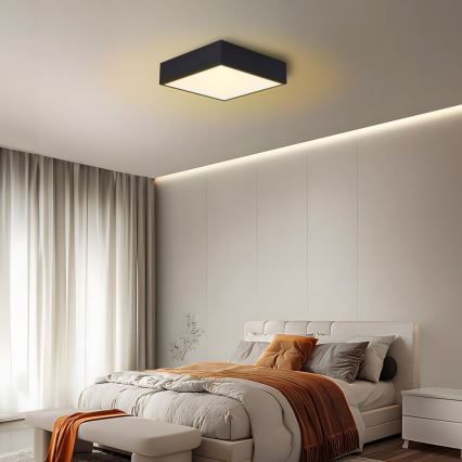 Immax NEO 07237L - LED Stmívatelné stropní svítidlo CANTO LED/22W/230V černá Tuya + dálkové ovládání