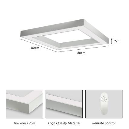 Immax NEO 07240L - LED Stmívatelné stropní svítidlo CANTO LED/60W/230V 2700-6500K Tuya bílá