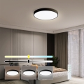 Immax NEO 07248L - LED Stmívatelné stropní svítidlo NEO LITE SEMPLICI LED/36W/230V 3000-6000K pr. 40 cm Wi-Fi Tuya černá + dálkové ovládání