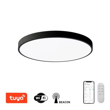 Immax NEO 07249L - LED Stmívatelné stropní svítidlo NEO LITE SEMPLICI LED/48W/230V 3000-6000K Wi-Fi Tuya černá + dálkové ovládání