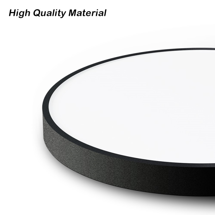 Immax NEO 07249L - LED Stmívatelné stropní svítidlo NEO LITE SEMPLICI LED/48W/230V 3000-6000K Wi-Fi Tuya černá + dálkové ovládání