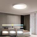 Immax NEO 07252L - LED Stmívatelné stropní svítidlo NEO LITE SEMPLICI LED/48W/230V 3000-6000K pr. 50 cm Wi-Fi Tuya bílá + dálkové ovládání