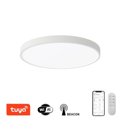 Immax NEO 07252L - LED Stmívatelné stropní svítidlo NEO LITE SEMPLICI LED/48W/230V 3000-6000K Wi-Fi Tuya bílá + dálkové ovládání