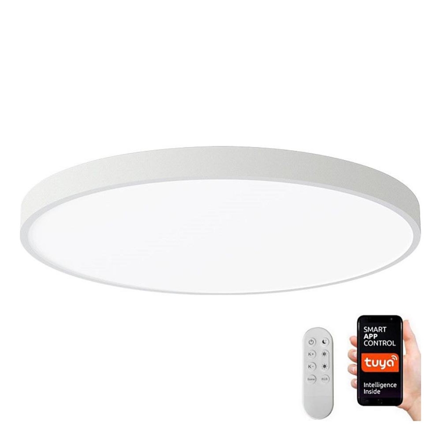 Immax NEO 07253L - LED Stmívatelné stropní svítidlo NEO LITE SEMPLICI LED/60W/230V 3000-6000K Wi-Fi Tuya bílá + dálkové ovládání