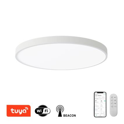 Immax NEO 07253L - LED Stmívatelné stropní svítidlo NEO LITE SEMPLICI LED/60W/230V 3000-6000K Wi-Fi Tuya bílá + dálkové ovládání