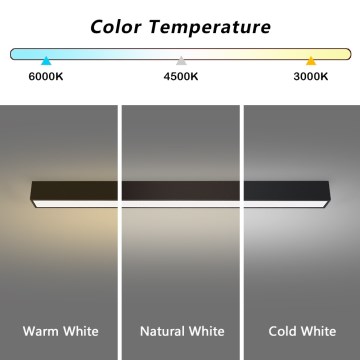 Immax NEO 07256L - LED Stmívatelné stropní svítidlo NEO LITE LUNGO LED/38W/230V 3000-6000K Wi-Fi Tuya černá + dálkové ovládání