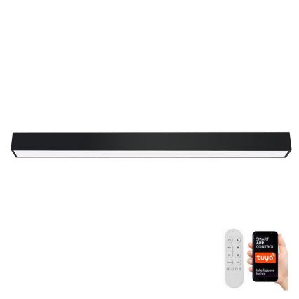 Immax NEO 07256L - LED Stmívatelné stropní svítidlo NEO LITE LUNGO LED/38W/230V 3000-6000K Wi-Fi Tuya černá + dálkové ovládání