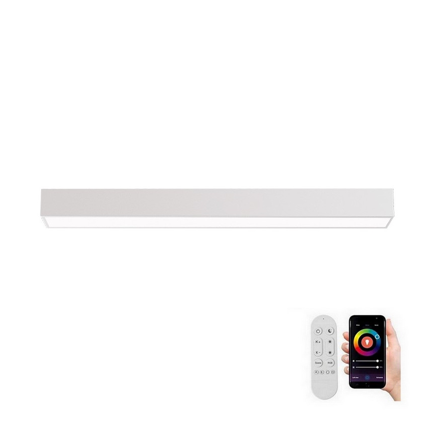 Immax NEO 07258L - LED Stmívatelné stropní svítidlo NEO LITE LUNGO LED/29W/230V 3000-6000K Wi-Fi Tuya bílá + dálkové ovládání
