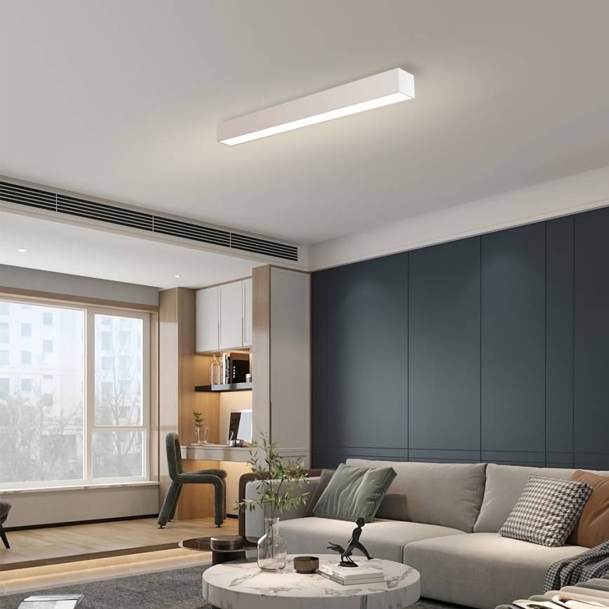 Immax NEO 07258L - LED Stmívatelné stropní svítidlo NEO LITE LUNGO LED/29W/230V 3000-6000K Wi-Fi Tuya bílá + dálkové ovládání