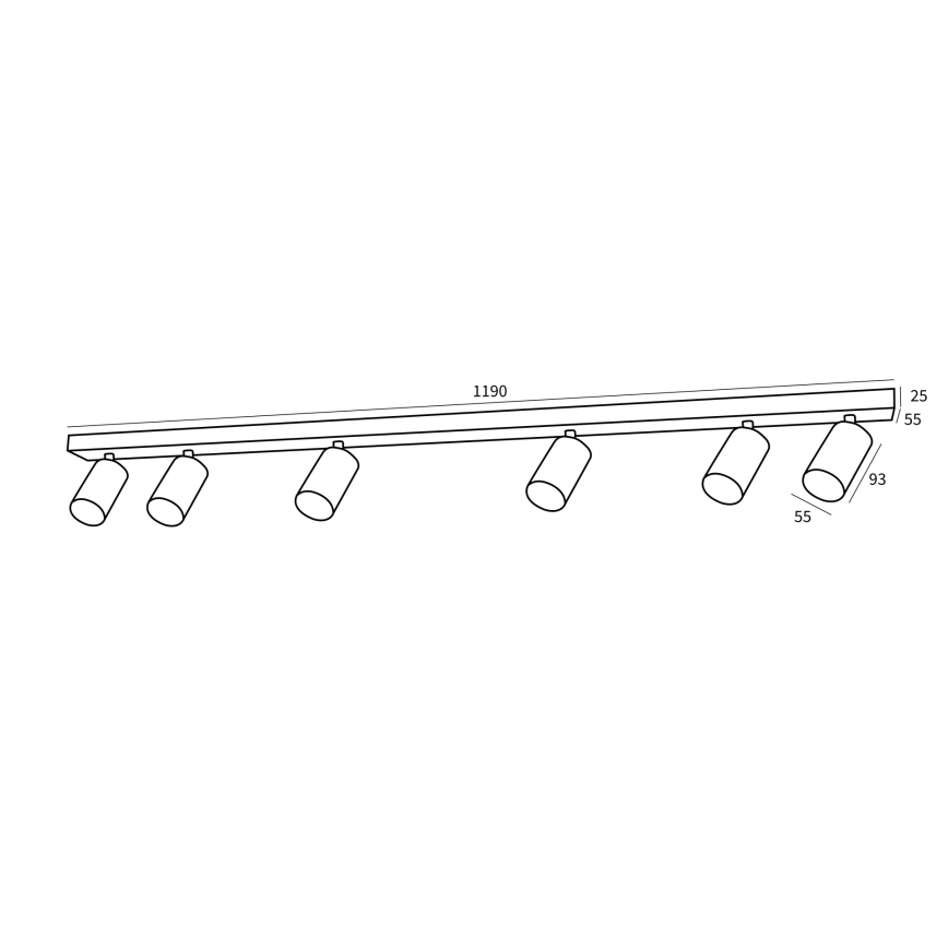 Immax NEO 07269Z - LED RGB+CCT Stmívatelné bodové svítidlo NEO PUNTO 6xGU10/4,8W/230V Tuya