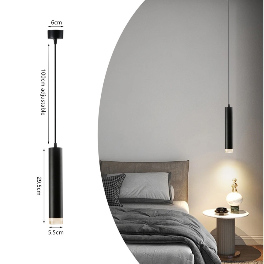 Immax NEO 07274W - LED RGB+CCT Stmívatelný lustr na lanku NEO LITE PUNTO 1xGU10/6W/230V Wi-Fi Tuya