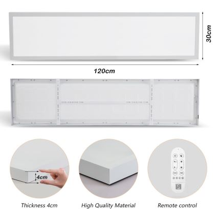 Immax NEO 07276L - LED Stmívatelné koupelnové stropní svítidlo NEO LITE FRAME LED/50W/230V IP44 Wi-Fi Tuya + dálkové ovládání bílá